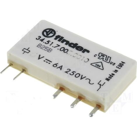 FINDER 34.51 RELE 24VDC 1Cto 6Amp
