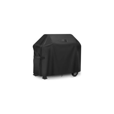 Housse de barbecue imperméable en Oxford 420D - Extérieur noir et intérieur argenté - 183 x 66 x 130 cm (1/5)