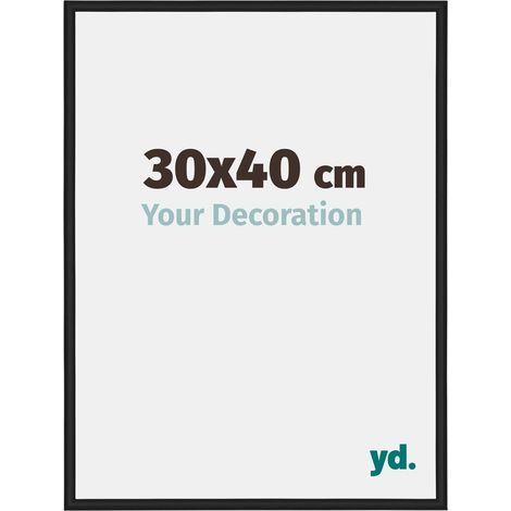 yd. - Cadre photo 30x40 - Noir Brillant - Aluminium - Miami (1/5)