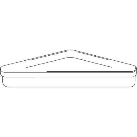 Ricambio Inda R04310 bacinella in polimetilmetacrilato trasparente per ripiano R04310