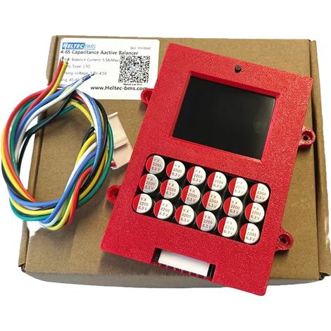 Balanceador de batería activo, diseño compacto, monitorización de voltaje en tiempo real, 6S LiFePO4 LiPo (1/2)