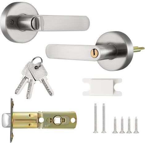 Ronde Bouton Serrure Verrouillage Porte,Serrure de Porte Design Tulipe,Bouton de Porte Rotatif,Poignée de Porte Rotative (1/5)