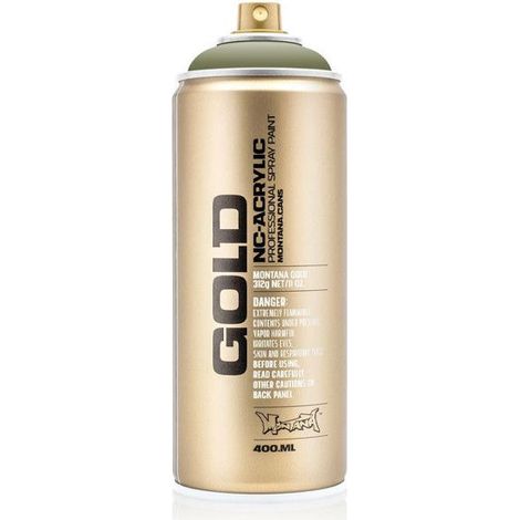 Bombe de peinture - Gold - Acrylique - Manila green - CL6410 - 400ml - Montana Cans