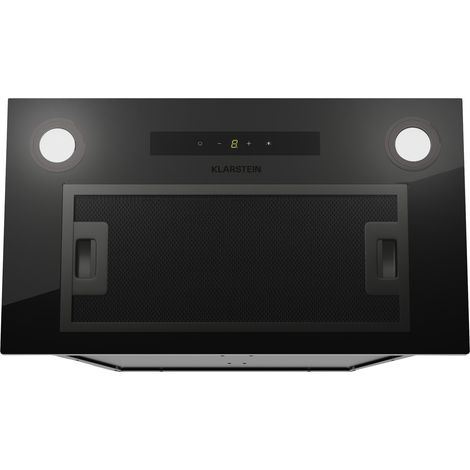 Klarstein Campana extractora empotrada Paolo 52 cm EEC: A 439 m³/h LED Touch A++