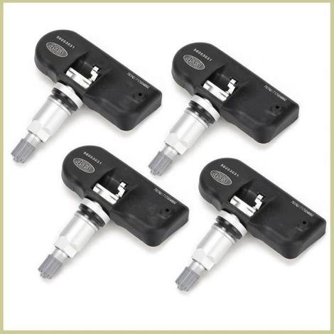 Capteur de Pression des Pneus TPMS 4 Pièces pour Chrsyler 300 06-08, Surveillance en Temps Réel, Haute Précision, (1/4)