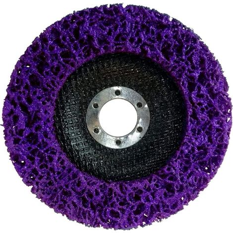 Lot de 10 disques de nettoyage et de décapage en nylon, pour meuleuse d'angle, diamètre : 100 mm, lilas