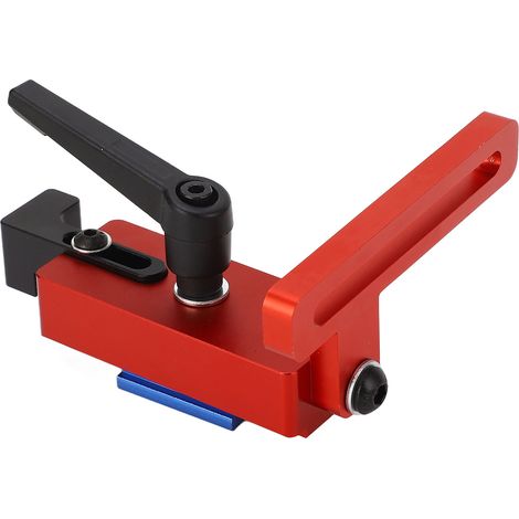 45°-Aluminium-Schienenanschlag, präzise und verschleißfest, griffig, Führungsanschlag für Sägen, robust und langlebig. (1/5)