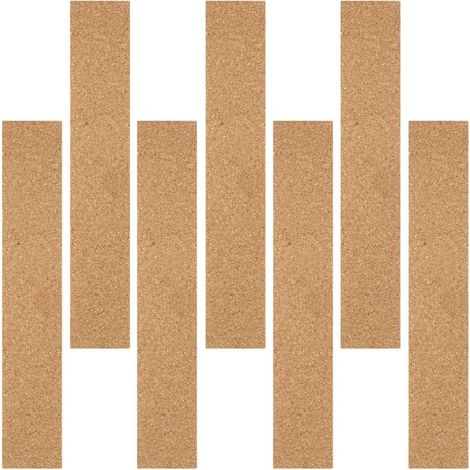 Lot de 7 bandes adhésives en liège pour tableaux mémo muraux, faciles (1/5)