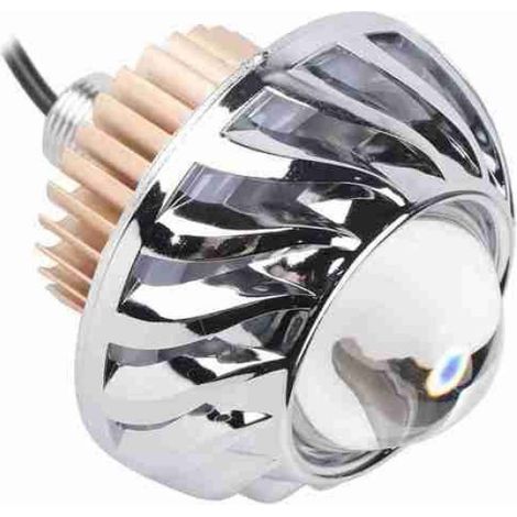 SHI- Angel Devil Eye Phitom Motorcycle Headlight LED Projecteur Lens Single Halo Angel Devil Eye Spot Light Rose auto phare Rose (1/5)