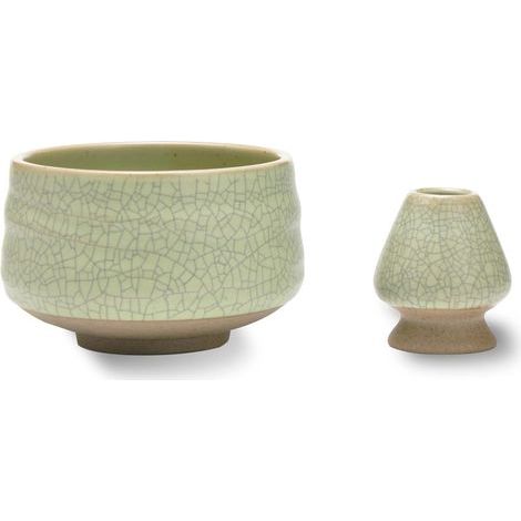 Batidor de matcha, bol y soporte para batidor, soporte para batidor, boles y tazas de matcha con asa, soporte para batidor, colador de matcha, cepillo artesanal (1/5)