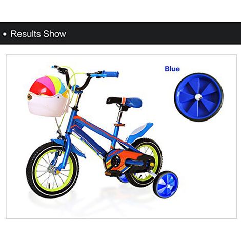roues latérales stabilisatrices réglables pour vélo enfant 12-20" (vert) (1/5)