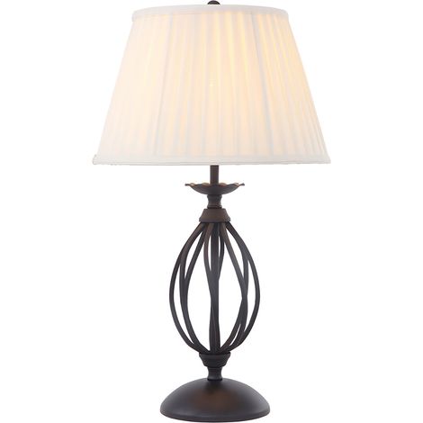 Lampada Da Scrivania Classica Artisan Acciaio Nero 1 Luce E27 (1/3)