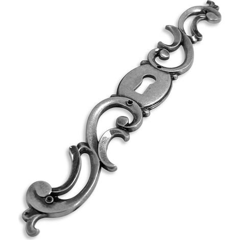 Cyclingcolors – Entrée de clé coq main gauche en zamak finition vieux fer – Longueur 190mm – Pour restauration de meubles anciens – Design vintage rustique