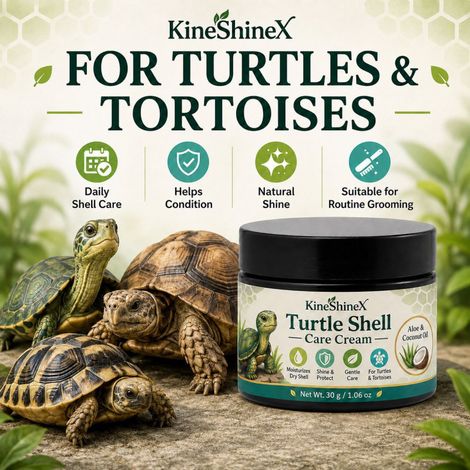 KineShineX Shell Care Cream, ein täglicher Feuchtigkeitspflegebalsam für Schildkröten zur Linderung von Trockenheit. (1/5)