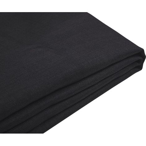 Rivestimento telaio letto in Tessuto nero Poliestere Lavabile nero 120 x 200 cm Fitou