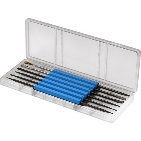 goobay Kit de herramientas de soldadura goobay de 6 piezas con 12 funciones, doble cara y no magnético. Ideal para electrónica y placas. Incluye soporte para chips, gancho y herramienta de corte