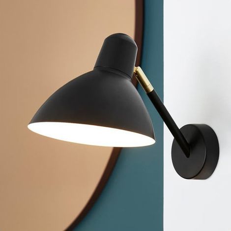 Applique métal noir e14 (1/4)