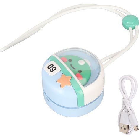 Ventilateur suspendu sans pales réglable 3 vitesses, silencieux, portable USB, avec cordon pour maison bureau voyage, Dragon (6,5x6,5 cm) (1/5)