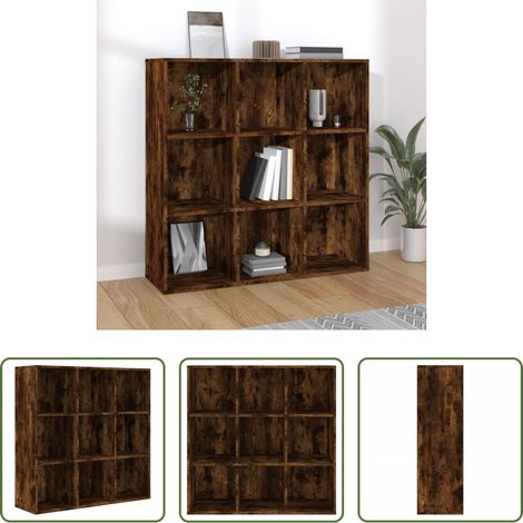 Bücherregal - Bücherschrank Räuchereiche 98x29x97,5 cm (1/5)
