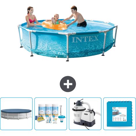 Piscine Intex Cadre Rond - 305 x 76 cm - Inclus Accessoire CB60 (1/5)