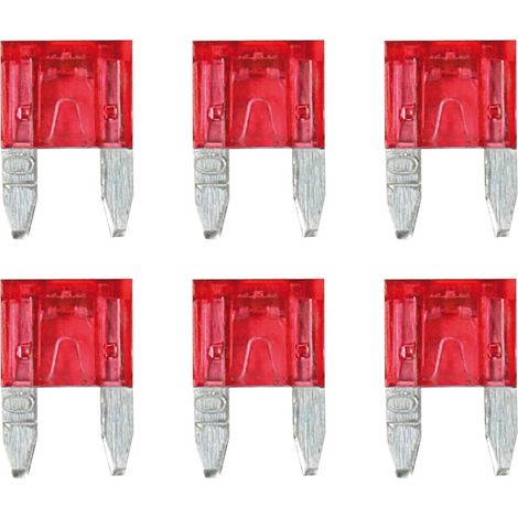 Smart Led, set 6 micro-fusibili lamellari con spia a led, 12/32V - 10A (1/4)