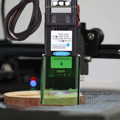Module laser 450nm 40W – Tête gravure focale fixe – Graveur/découpeur haute vitesse – Pour imprimante 3D, CNC – Bois, cuir, tissu, papier