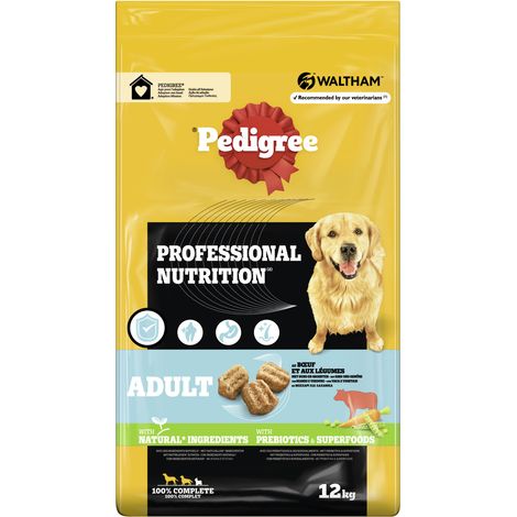 Pedigree Professional Nutrition Hundetrockenfutter Adult 12 kg Rind & Gemüse