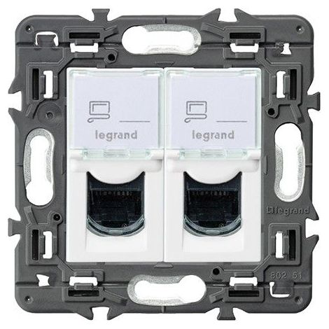 Base VALENA NEXT 2xRJ45 UTP cat 6 blanco LEGRAND 741276