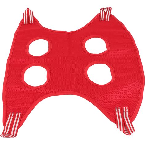 Ensemble de toilettage pour chien : hamac respirant et sûr avec peigne et coupe-ongles, pour chiot et chat, rouge, 10 pièces, taille M (1/5)