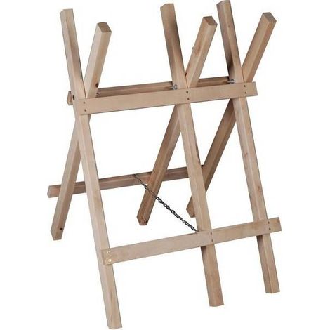 Chevalet Sciage 3 Branc 95cm Stabilité Optimale Pour La Coupe De Bois - Générique (1/3)
