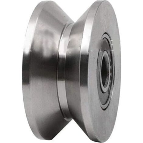Roue de porte robuste en acier inoxydable 304 - 2,7" (1/3)