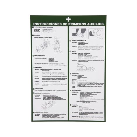 Señal Instrucciones primeros auxilios