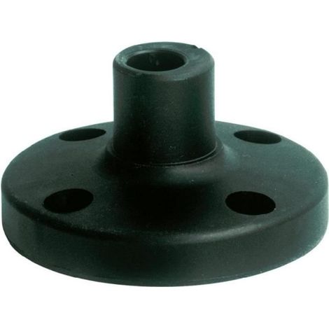 Pied plastique pour tube Ø 25 mm avec joint d'étanchéité - RM 885 - Matière : Plastique