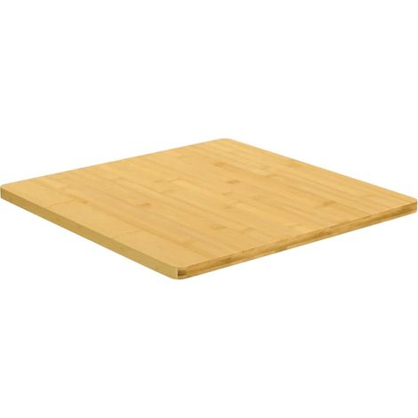 Dessus de table Dessus de bureau Plateau de table 60x60x1,5 cm bambou