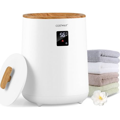Calentador de toallas con pantalla LED, capacidad de 18 l, color blanco (1/5)