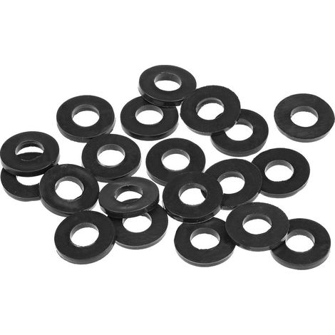 Caoutchouc Plat Rondelles 13mm OD 6mm ID 1.6mm Épaisseur pour Tuyau Eau Tube Paquet de 20 (1/4)
