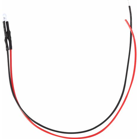 10 Stück 12V 3mm LED-Leuchtdiodenkabel, mehrfarbiges LED-Lichtkabel, 20cm, 0,06W (1) (1/5)