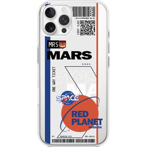 Coque pour iPhone 12 Pro Max, transparente, en silicone souple, motif billet pour Mars (1/5)
