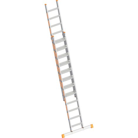 Layher Topic 1032 Stufenschiebeleiter 2x12 Stufen (1/4)
