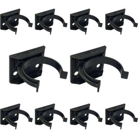 Cyclingcolors – Lot de 10 clips à visser pour plinthe meuble – Fixation rapide – Diamètre 31mm – Pour aluminium et PVC – Usage professionnel