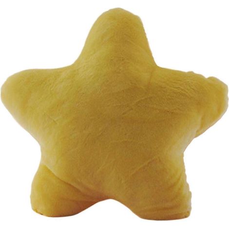 Coussin décoratif en forme d'étoile à cinq branches, compatible avec les chambres de filles, les canapés et les lits peut être utilisé comme coussin décoratif, jouet, coussin et ornement jaune. (1/5)