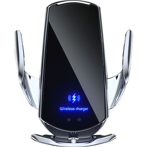 Kabellose Kfz-Handyhalterung – Induktives Ladegerät mit verstellbarem Clip und 360°-Drehung – Für Smartphones bis 7,5 cm – 1 Stück (1/5)