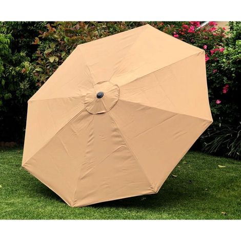 royaluxe -Auvent de parasol de remplacement pour café léger à 8 nervures de 10 pieds (auvent uniquement) (1/3)
