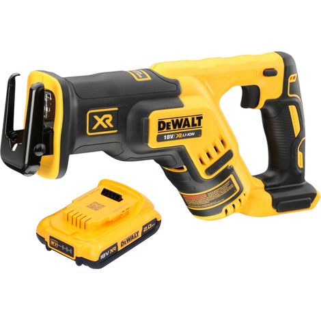 Scie sabre sans fil DeWalt DCS 367 N 18 V Brushless + 1 batterie 2,0 Ah - sans chargeur (1/4)