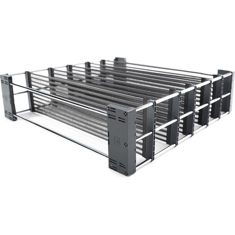 Kesseböhmer SpaceFlexx (B/T/H) 472/520 x 472 x 130 mm Schubkasteneinsatz ab 60er Schubkasten Schubladen Organizer flexibles und anpassbares Schubladen Ordnungssystem (1/5)