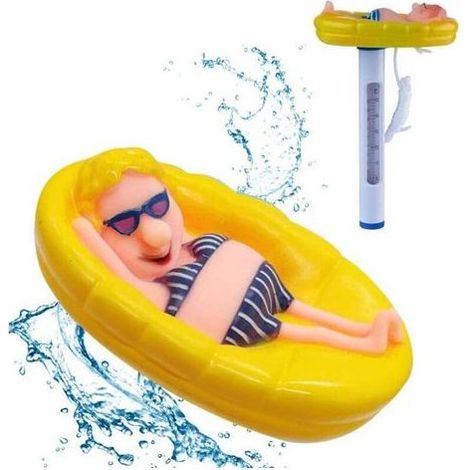 Pair Thermomètre flottant à suspendre, mignon, pour piscine (1/5)