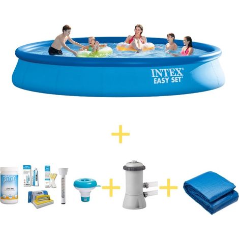 Intex Piscine Easy Set Ronde - 457x84 cm - 4-pièces  S21310 (1/4)