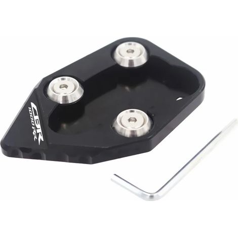 (Noir) Compatible avec HONDA CBR1000RR CBR 1000RR CBR 1000 RR 2008-2016 2015 Accessoires Béquille latérale CNC Extension de béquille arrière Plaque de support maxpower (1/4)