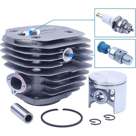 Kit piston de cylindre 45 mm pour Husqvarna 154 154XP 254 254XP Tronçonneuse de remplacement 503503903 503 50 39-03 Pièce avec axe de piston, segment, circlip (1/5)