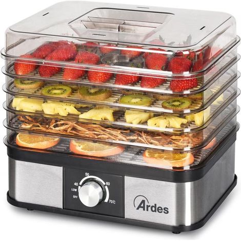 Ardes AR1K15 Lebensmittelentwässerer Schwarz, Edelstahl, Transparent 245 W